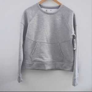 🌴2/$25🌴XERSION | Women's Heather Grey Fleece  Pullover Long Sleeved Sweater